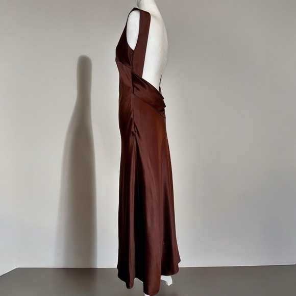 DANIELLE FRANKEL Charlie Crepe Satin Midi-Dress - Picture 2 of 8